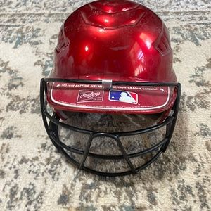 Rawlings youth baseball helmet with face mask